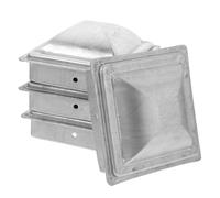 GANAZONO 4pcs Heavy Duty Metal Fence Post Caps Weatherproof Garden Protection Covers Decorative Outdoor Finials Easy to Install Wear-Resistant for Privacy Fence