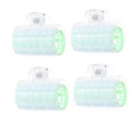 GANAZONO 4pcs Jumbo Self Grip Hair Curlers Hollow Breathable Rollers for Fast Styling Lightweight Plastic Hairdressing Tools for Women and Salon Use