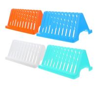 GANAZONO 4pcs Laboratory Microscope Slide Holder Rack Triangular Glass Slide Drain Board for Lab Equipment Staining and Drying