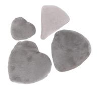 GANAZONO 4pcs Loose Powder Puff High Density Cotton Foundation Powder Puff for Makeup Application Heart Shape for Face