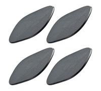 GANAZONO 4pcs Non-slip Car Dashboard Mats PU Material Anti-skid Grip Pads for Automotive Interior Organizing Items Phone Keys Holder Black