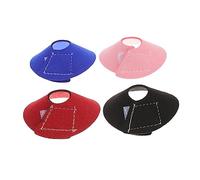 GANAZONO 4pcs Parrot Collar Anti-scratch Neck for Birds Multi-color Protective Care Collar Suitable for Parakeets Macaws and Cockatiels