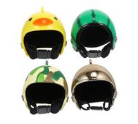 GANAZONO 4pcs Pet Chicken Helmet Protection Funny Hen Hat Helmets for Birds Pet Protection