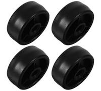 GANAZONO 4Pcs Plastic Fitness Equipment Roller Wheels, Exercise Treadmill Replacement Pulley for Home Gym, Universal Heavy-Duty Casters for Exercise Bike and Weight Lifting Pulley