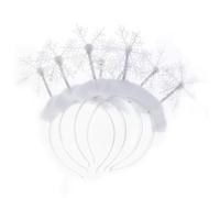 GANAZONO 4pcs Plumage Headband Christmas Hair Band Hair Accessories for Christmas Tree Headband Party Decor