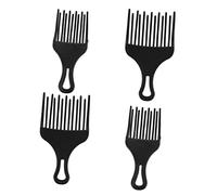 GANAZONO 4pcs Professional Hairdressing Comb Wide Tooth Nit Combs for Wavy Hair Afro Pick Hair Lift