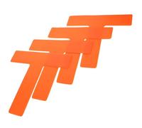 GANAZONO 4pcs Shape Soccer Training Spot Markers Flat Agility Mats for Football Court Marking Portable Football and Basketball Drill Equipment for Speed and Precision Practice
