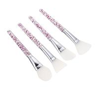 GANAZONO 4pcs Silicone Face Mask Brush Applicator Set Purple-white Tool Heads Mud Mask Applicator for Skincare Facial Beauty Tools for Home Use