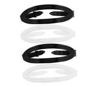 GANAZONO 4Pcs Silicone Swimming Goggles Strap Adjustable Antislip Headband for Diving Snorkeling Mask Replacement Strap Lightweight Ergonomic Design for Underwater Sports