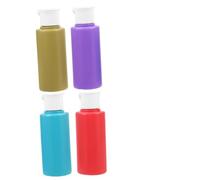 GANAZONO 4pcs Small Travel Shampoo Lotion Bottles Empty Refillable Squeeze Bottles for Travel Toiletries
