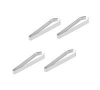 GANAZONO 4pcs Stainless Steel Fish Bone Tweezers Precision Slanted and Flat Tip Removal Tools for Kitchen Cooking and Pig Hair Extraction Dishwasher Safe Food Grade