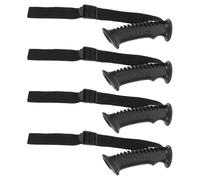 GANAZONO 4pcs Trekking Pole Handle Grip with Wrist Strap, 20mm Straight Plastic Replacement Hand Grip for Hiking Sticks and Mountaineering Poles, Outdoor Walking Stick Accessory
