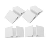 GANAZONO 4pcs Triangle Reinforcement Grooves for Gates Pet Gates Easy Installation Safety Attachments for Childproofing Multi Use Door Security