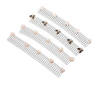 GANAZONO 4pcs u Shape Invisible Hair Combs Stretchable Flower Hair Clips for Secure Styling for Finishing
