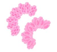 GANAZONO 500pcs Pink Lash Glue Holder Cups Eyelash Extension Organizer Tool for Precision Glue Control and Quick Access Disposable Blossom Lash Cups for Volume and Classic Grafting