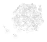 GANAZONO 50Pcs Air Nozzle for Inflatable Accessories PVC Replacement Nozzles for Swimming Rings Pillows Compatible with Pumps Leak Design Easy to Use