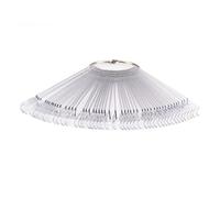 GANAZONO 50pcs Clear Nail Art Tip Display Fan with Iron Ring Portable Nail Polish Color Chart Stand for Gel Acrylic Fiberglass Practice Easy to Add Reorder for Salon and DIY Manicure