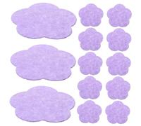 GANAZONO 50pcs Compressed Biodegradable Facial Wash Sponges Plum Blossom Shape Face Cleaning Sponges for Women Purple Skin Exfoliating and Cleansing Tool