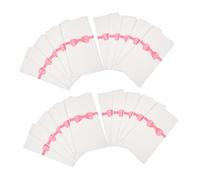 GANAZONO 50pcs Disposable Cutlery Pocket Napkins with Bow Print Decorative Wrapping Paper for Restaurants Hotels Family Gatherings Design