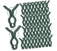 GANAZONO 50pcs Garden Plant Support Clips Plastic Clamps for Tomato Vines Orchids and Climbing Plants Reusable Clips for Outdoor Vegetables and Flowers