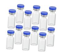 GANAZONO 50pcs Glass Vials with Lid 3ml Small Glass Vials for Laboratory Use with Good Air Tight Effect and Leak Resistant Design, for Experiments and Hospitals
