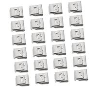 GANAZONO 50pcs Stainless Steel Photovoltaic Cable Clamps Easy to Install Solar Panel Wire Clips for Cables Wire Management