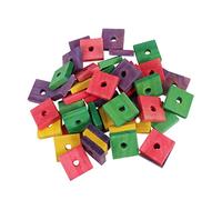 GANAZONO 50Pieces DIY Parrot Wood Clip Bird Chewing and Biting for Birds Promotes Fun and Exercise Safe for Parrots Cockatiels and More