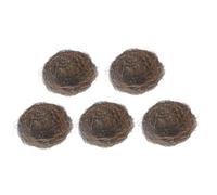 GANAZONO 5pcs 15cm Vine Woven Bird Nest Set Artificial Bird Rattan Nest Ornament Home Decor for Garden Easter Outdoor Aviary Supplies