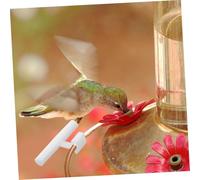 GANAZONO 5pcs Acrylic Bird Feeder Perch with Buckle Stand Food Holder Pole for Bird Cage Feeders Easy to Install and Versatile Feeding Accessory