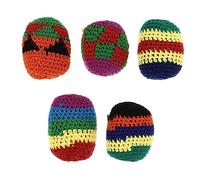 GANAZONO 5Pcs Balls Foot Bags Woven Yarn Kick Balls for Engaging Durable Design for Concentration Coordination Development for Birthday Parties Group
