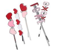 GANAZONO 5pcs Cute Valentine Hair for Women Small Bobby Pin for Teen Girls Stylish Heart-shaped Hair Clips Valentine Accessories for Various