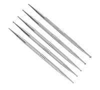 GANAZONO 5pcs Dual-ended Stainless Steel Nail Dotting Pen with Dot Sizes and Precision for Rhinestone Nail Art, for Salon and DIY Manicure Projects