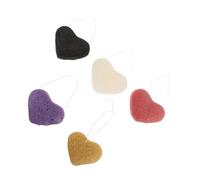 GANAZONO 5pcs Face Wash Makeup Sponge Makeup Pad Facial Scrub Exfoliator Face Cleansing Exfoliating Sponge Random Color