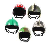 GANAZONO 5pcs Funny Chicken Helmet for Birds for Chickens Parrots Pets Eye-catching Multi-color Design for Outdoor Adventures