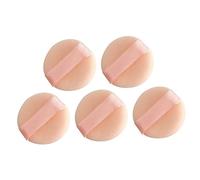 GANAZONO 5pcs Mini Flocking Powder Makeup Sponges Portable Facial Pads for Comfortable Application for Women for Eyes and Nose Touch Ups