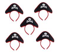 GANAZONO 5pcs Pirate Skull Hair Accessories for Festival Headbands for Halloween Party Durable Chic Design Headwear for Boys