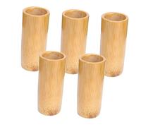 GANAZONO 5Pcs Professional Bamboo Suction Cups for Body Massage Height Home Use Cupping Therapy Tool Boost Blood Flow Lymphatic