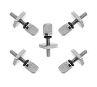 GANAZONO 5Pcs Quick Release M4 Stainless Steel Surfboard Fin Screws Set for Paddle Board and Sup, Surfboard Fin Replacement Screws, Sturdy Surfing Accessories for Longboard and Paddleboard