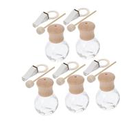 GANAZONO 5pcs Refillable Car Air Freshener Diffuser Bottles Vent Clip Portable Essential Oil Diffuser for Office Scents for Men Women Compact and Lightweight Design