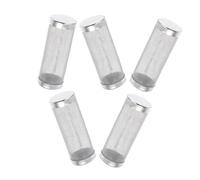 GANAZONO 5pcs Stainless Steel Aquarium Intake Filter Mesh Covers High-density Cylinder Prefilter Screens with Inner Diameter Fish Tank Shrimp Fry Protection for Freshwater and Saltwater