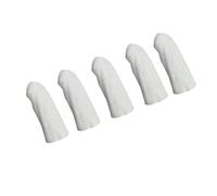GANAZONO 5pcs Thick Leather Finger Guards for Jewelry Making Environmental Protection Sheepskin Finger Sleeves Heat Resistant and Scratch for Crafts and Cooking