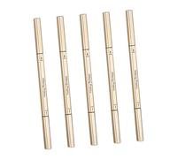 GANAZONO 5pcs Waterproof Brow Pencils Brush Ultra-fine Tip Triangular Design Portable Eyebrow Makeup Tools Set Suitable for Women Daily Use