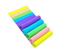 GANAZONO 5PCS Yoga Stretch Strap Resistance Bands for Flexibility Training Green Yellow Purple Elastic Yoga Belt for All Ages and Skill Levels