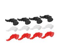 GANAZONO 6 Pairs Spiral Devil Horn Hair Clips Charms Lightweight Halloween Demon Hair Accessories for Women DIY Costume Cosplay Party Barrettes Black Red White