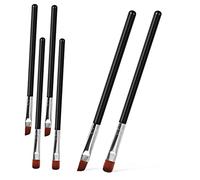 GANAZONO 6 Pcs Eyebrow Brush Professional Angled Flat Cosmetic Brushes for Eyebrow Makeup Easy to Use Lightweight for Filling and Shaping Brows for Makeup Enthusiasts