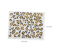 GANAZONO 6 Sheets Leopard Print Temporary Body Stickers for Women Easy Transfer and Removable Party Costume and Role Play Accessories Safe for Arms Legs Back and Breasts Realistic Gold Foil