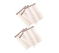 GANAZONO 6 Sheets Peel Off Eyebrow Tape Strips Simulated Hair-like Temporary Eyebrow Stickers for Women Instant Natural Brow Shaping Easy Self-adhesive Makeup
