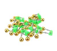 GANAZONO 60pcs Fishing Bell Alarms with Rod Clips High Sensitivity Plastic Bite Indicators for Night and Ice Fishing Portable Loud Alert Bells for Rod Bite Detection