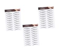 GANAZONO 6D Waterproof Eyebrow Stickers 3PCS Temporary Brow Makeup Stickers for Natural Look Easy to Apply Suitable for Skin Types
