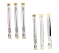 GANAZONO 6pcs Adult Soft Bristles Toothbrush with Thickened Handle for Comprehensive Teeth and Tongue Cleaning Pliable Brush Heads Combo for Home and Travel Use